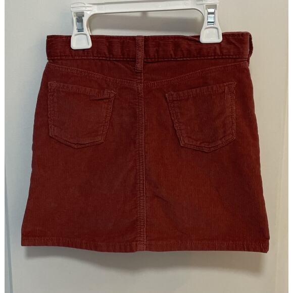Old Navy Dusty Red Corduroy Adjustable Waist Skirt Size 5T - Picture 2 of 6